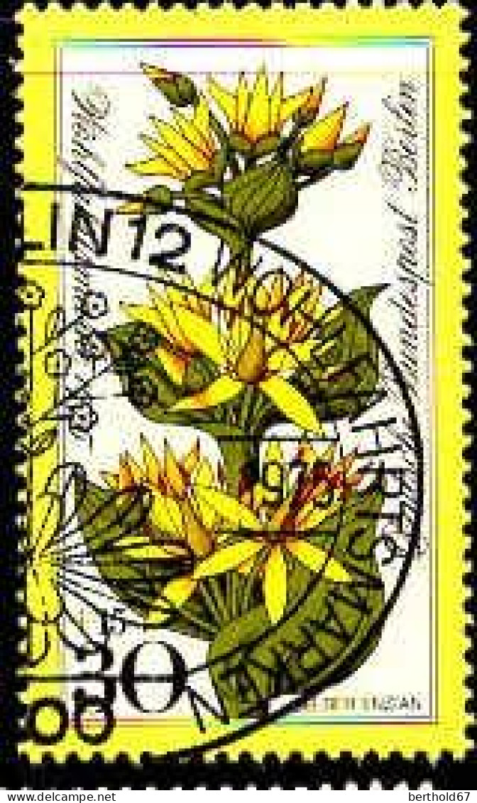 Berlin Poste Obl Yv:474/477 Bienfaisance Fleurs Des Alpes (TB Cachet Rond) (Thème) - Sonstige & Ohne Zuordnung