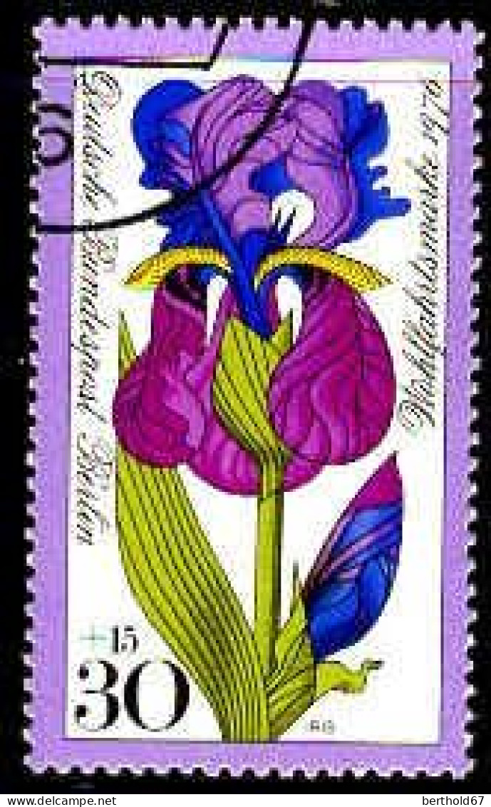 Berlin Poste Obl Yv:488/491 Bienfaisance Fleurs Des Jardins (Beau Cachet Rond) (Thème) - Sonstige & Ohne Zuordnung