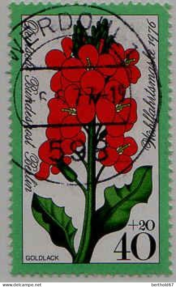 Berlin Poste Obl Yv:488/491 Bienfaisance Fleurs Des Jardins (Beau Cachet Rond) (Thème) - Other & Unclassified