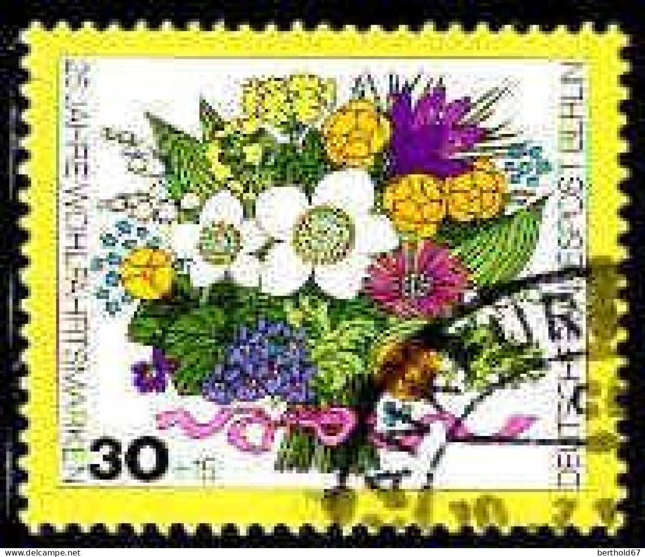 Berlin Poste Obl Yv:437/440 Bienfaisance Bouquets De Fleurs (cachet Rond) (Thème) - Other & Unclassified