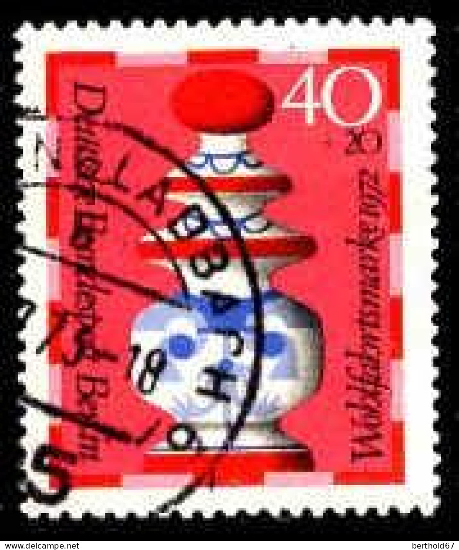 Berlin Poste Obl Yv:400/403 Bienfaisance Pièces D'échec (TB Cachet Rond) (Thème) - Echecs