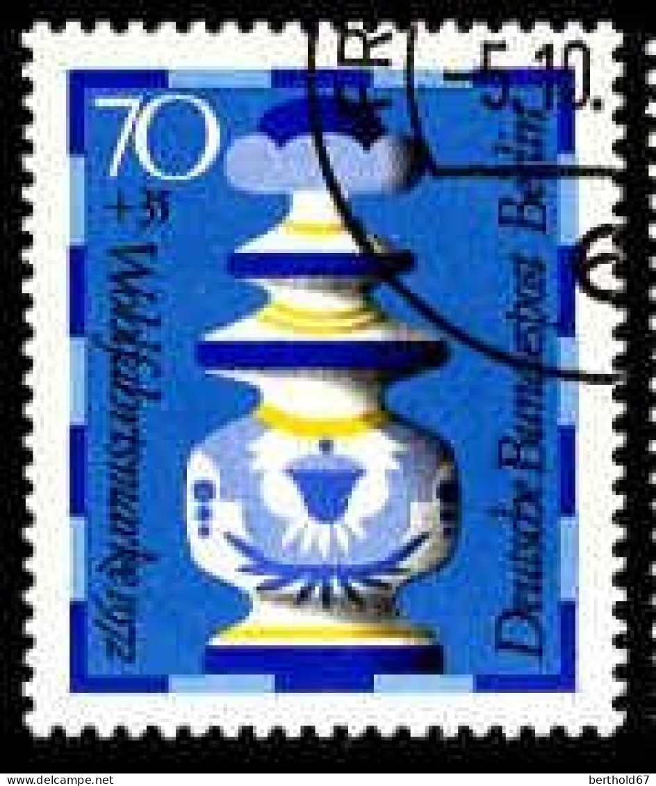 Berlin Poste Obl Yv:400/403 Bienfaisance Pièces D'échec (TB Cachet Rond) (Thème) - Schach
