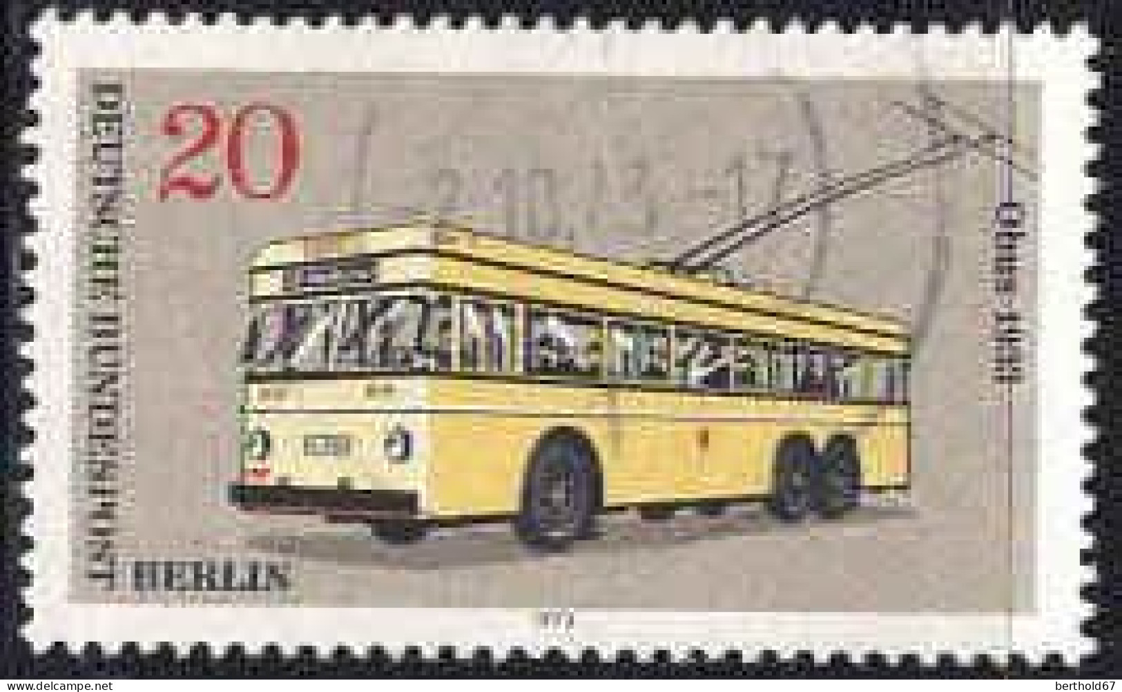 Berlin Poste Obl Yv:420/422 Transport En Commun Berlinois (Beau Cachet Rond) (Thème) - Bus