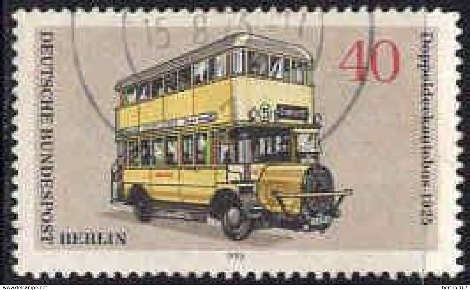 Berlin Poste Obl Yv:411/413 Moyens De Transport à Berlin (Beau Cachet Rond) (Thème) - Bus