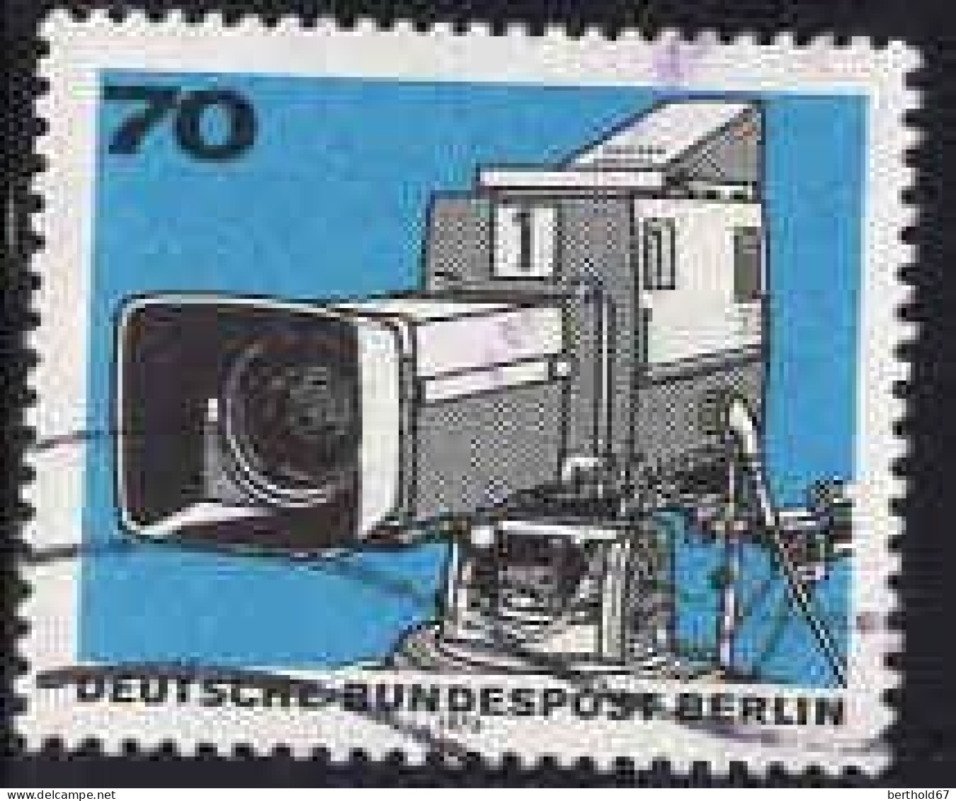 Berlin Poste Obl Yv:416/419 50.Jahre Rundfunk (Beau Cachet Rond) (Thème) - Télécom