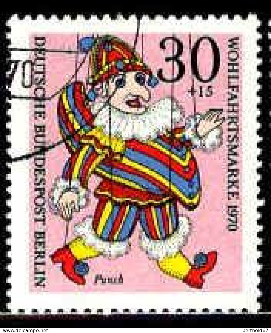 Berlin Poste Obl Yv:335/338 Bienfaisance Marionnettes (Beau Cachet Rond) (Thème) - Marionette