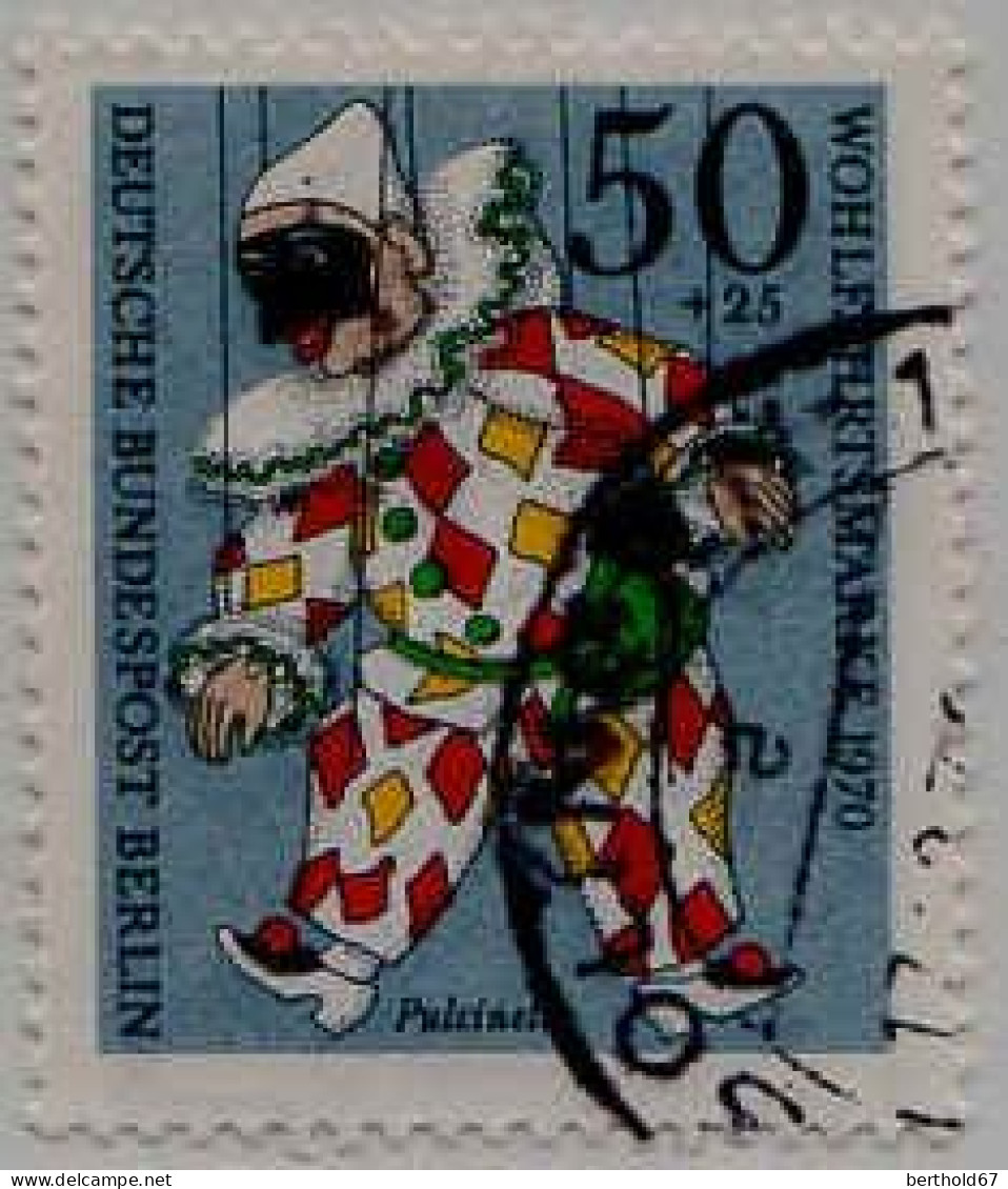 Berlin Poste Obl Yv:335/338 Bienfaisance Marionnettes (Beau Cachet Rond) (Thème) - Marionetas