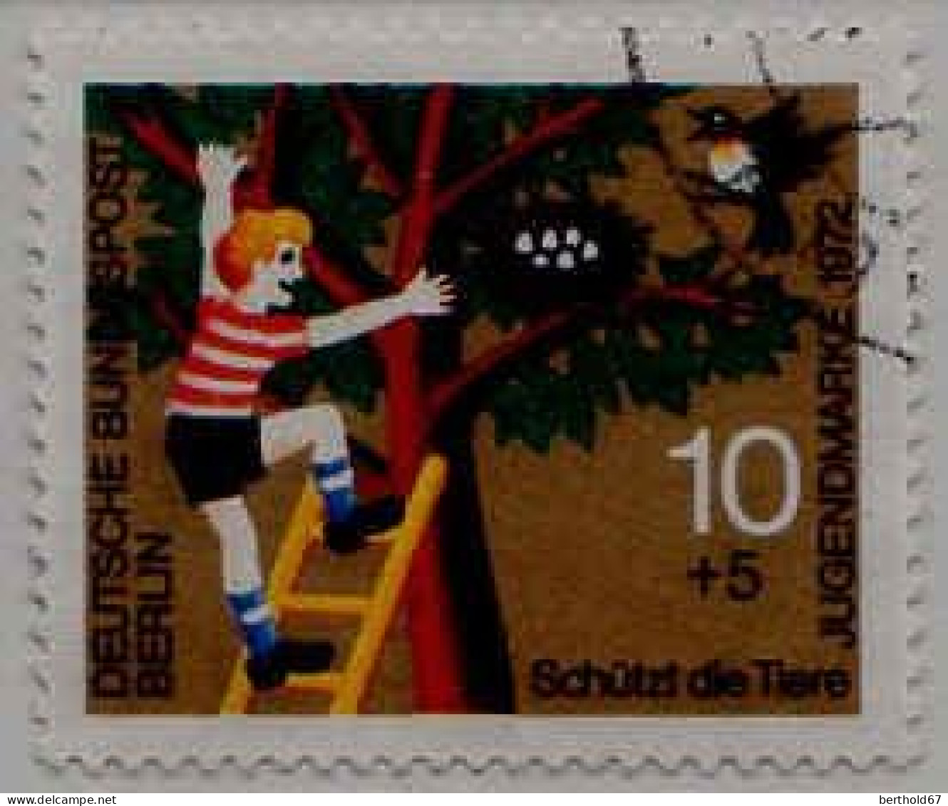 Berlin Poste Obl Yv:383/386 Pour La Jeunesse Protection Des Animaux (cachet Rond) (Thème) - Sonstige & Ohne Zuordnung