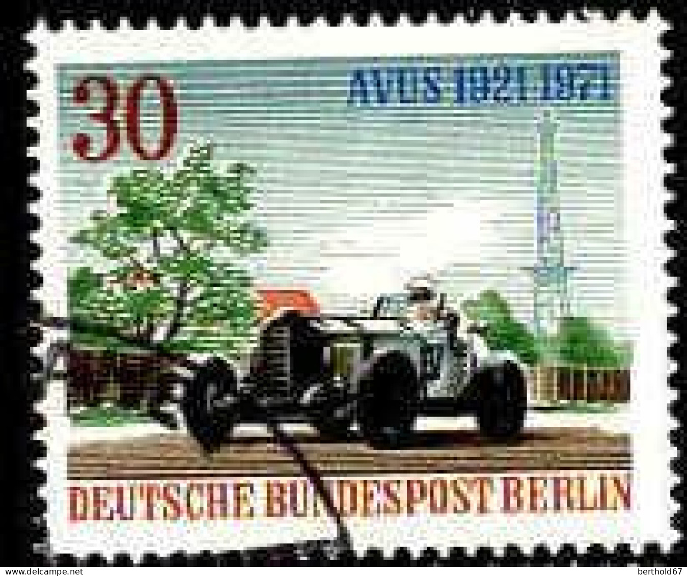 Berlin Poste Obl Yv:370/373 Cinquantenaire De La Course Automobile AVUS Berlin (Beau Cachet Rond) (Thème) - Auto's