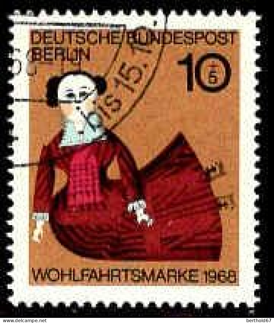 Berlin Poste Obl Yv:297/300 Bienfaisance Poupées (Beau Cachet Rond) (Thème) - Puppen