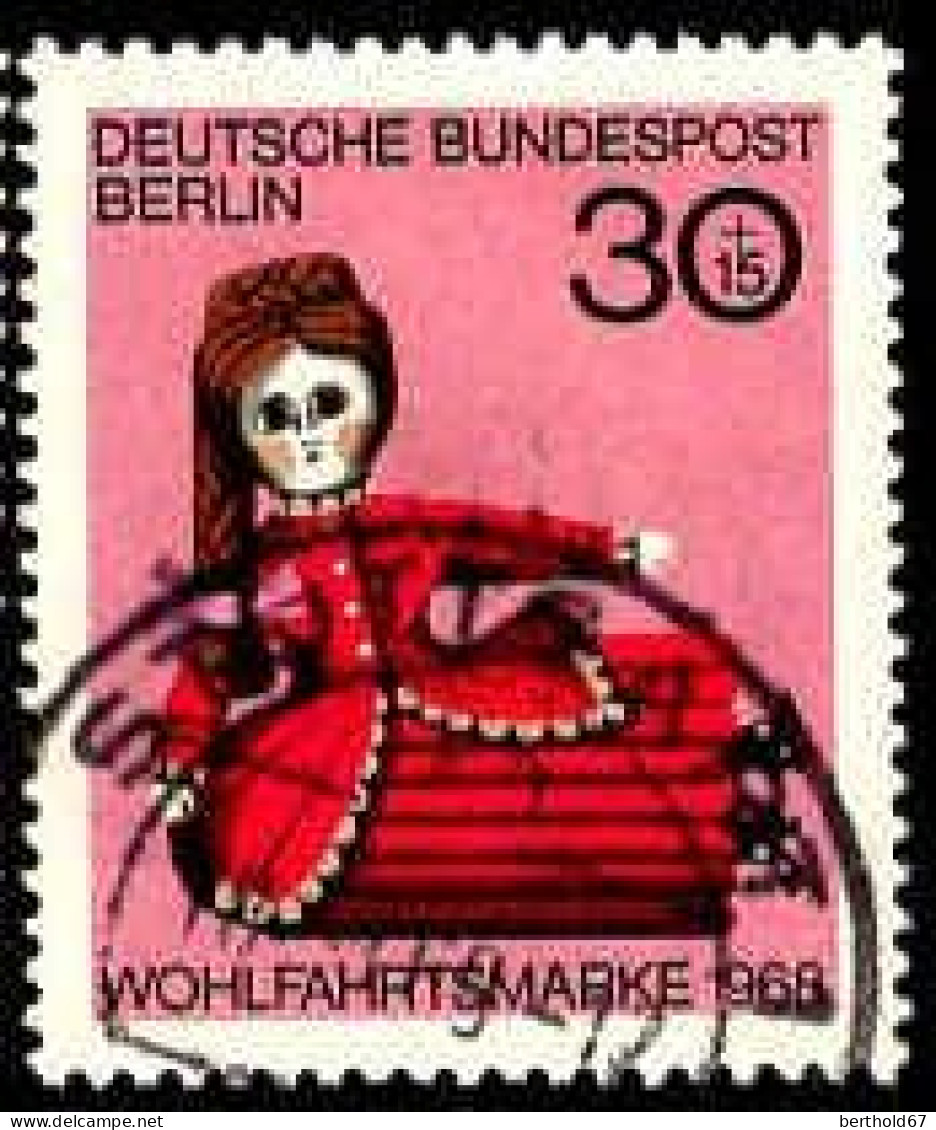 Berlin Poste Obl Yv:297/300 Bienfaisance Poupées (Beau Cachet Rond) (Thème) - Puppen