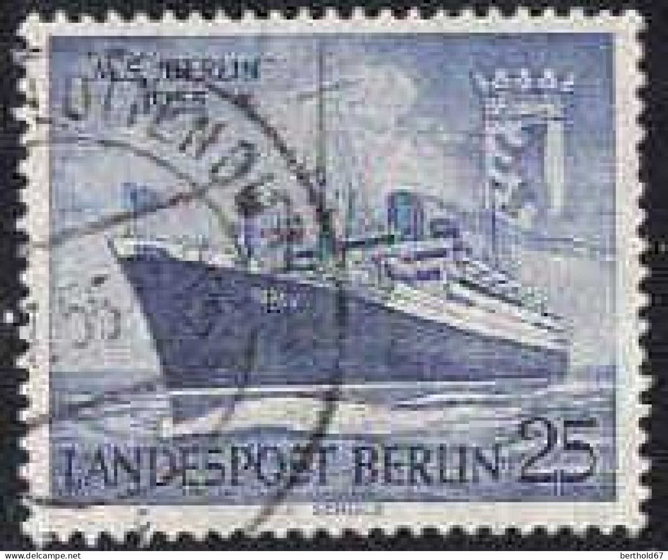 Berlin Poste Obl Yv:111/112 Lancement Du Paquebot Berlin (Beau Cachet Rond) (Thème) - Ships