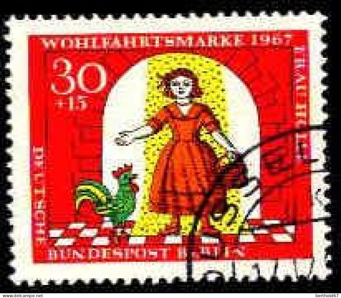 Berlin Poste Obl Yv:285/288 Bienfaisance Contes Des Frères Grimm (cachet Rond) (Thème) - Verhalen, Fabels En Legenden