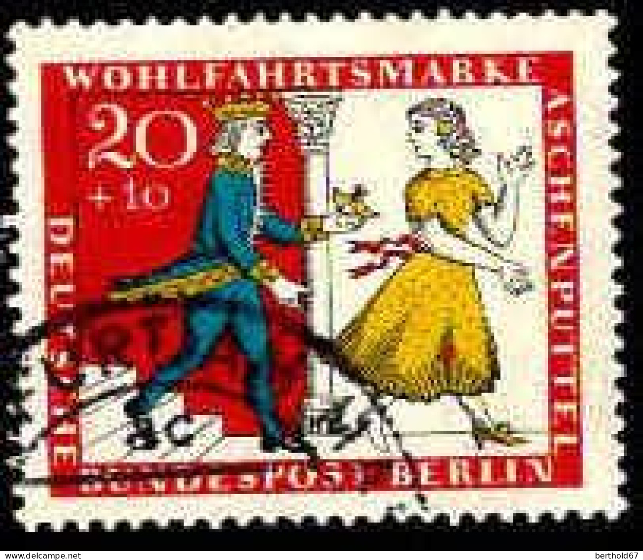 Berlin Poste Obl Yv:242/245 Bienfaisance Contes Des Frères Grimm (cachet Rond) (Thème) - Märchen, Sagen & Legenden