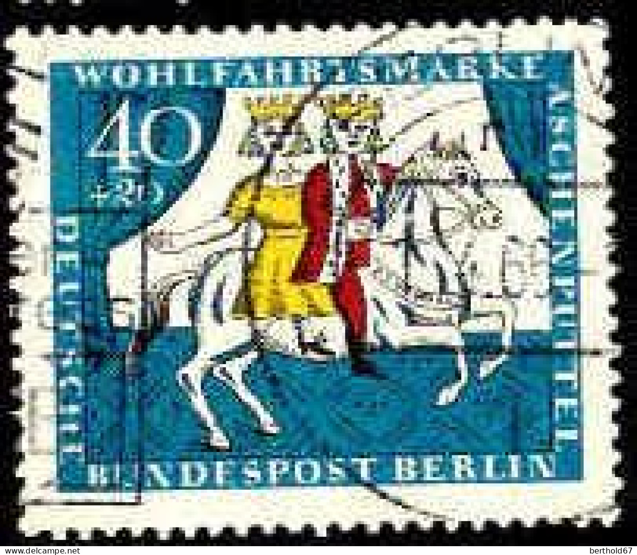 Berlin Poste Obl Yv:242/245 Bienfaisance Contes Des Frères Grimm (cachet Rond) (Thème) - Fairy Tales, Popular Stories & Legends