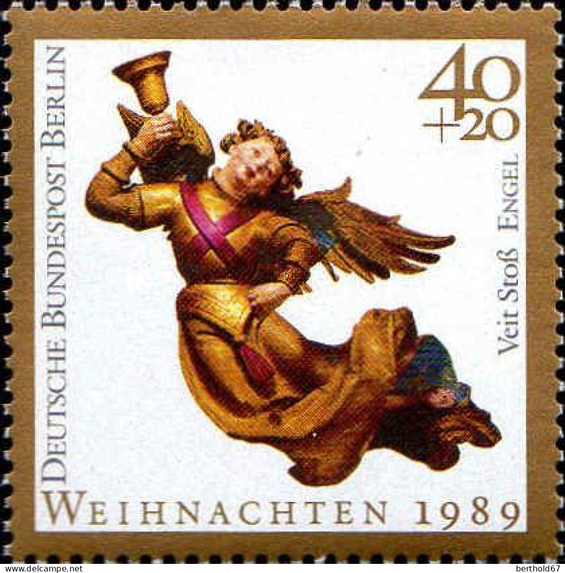 Berlin Poste N** Yv:819/820 Noël Anges (Thème) - Weihnachten