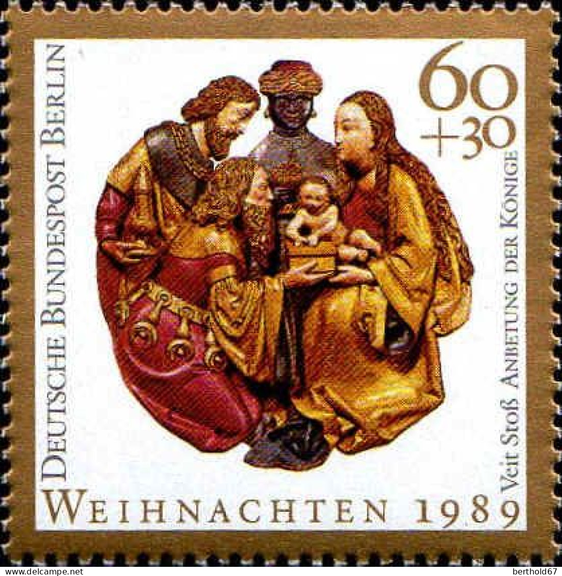 Berlin Poste N** Yv:819/820 Noël Anges (Thème) - Natale