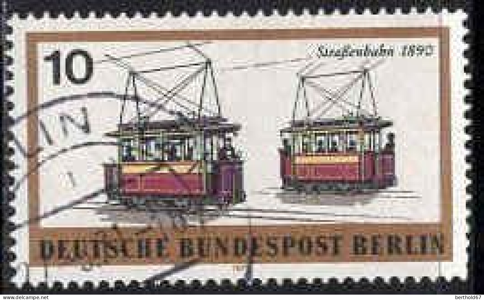 Berlin Poste Obl Yv:360/365 Moyens De Transport à Berlin (cachet Rond) (Thème) - Trains