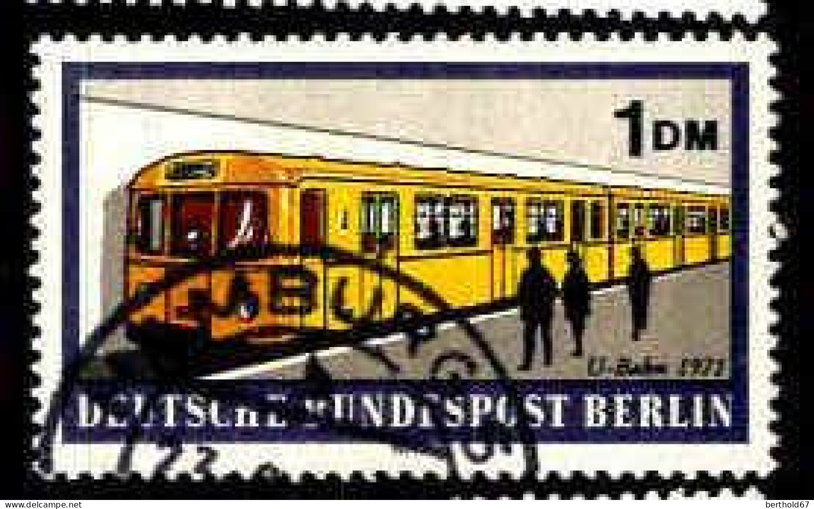 Berlin Poste Obl Yv:360/365 Moyens De Transport à Berlin (cachet Rond) (Thème) - Treinen