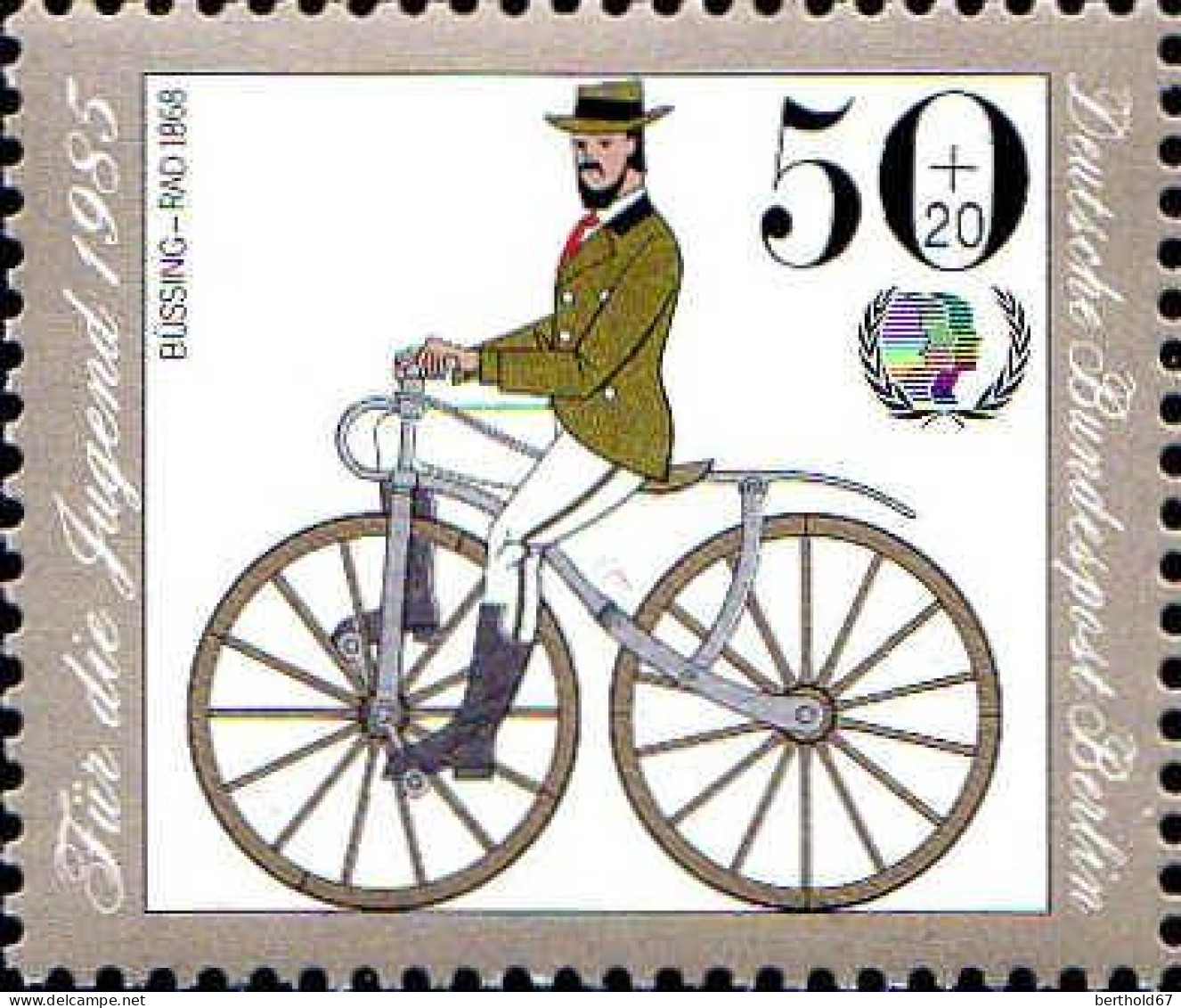 Berlin Poste N** Yv:695/698 Pour La Jeunesse Bicyclettes (Thème) - Radsport