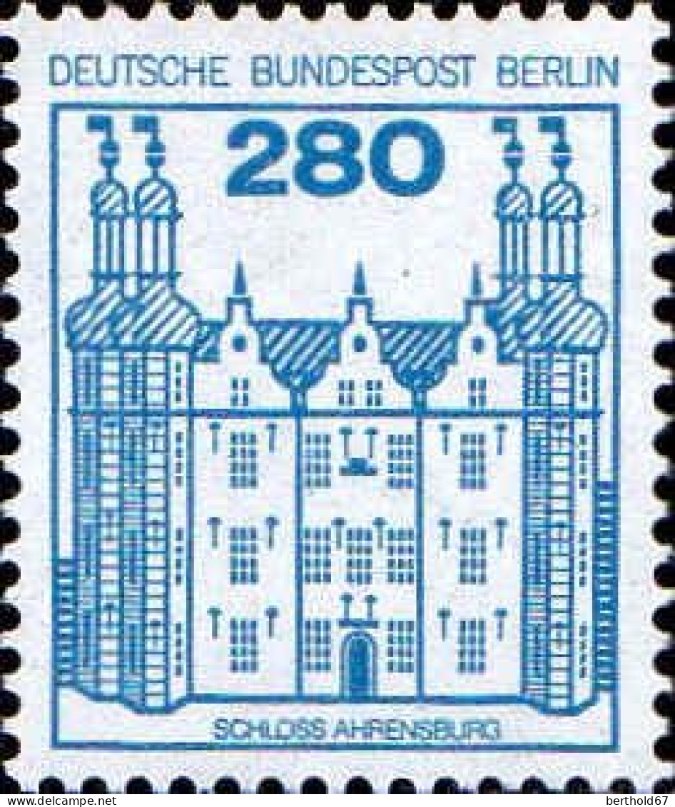 Berlin Poste N** Yv:637/638 Châteaux De Charlottenburger & Ahrensburg (Thème) - Castles