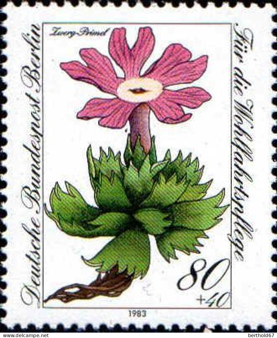 Berlin Poste N** Yv:664/667 Bienfaisance Fleurs Des Alpes (Thème) - Autres & Non Classés