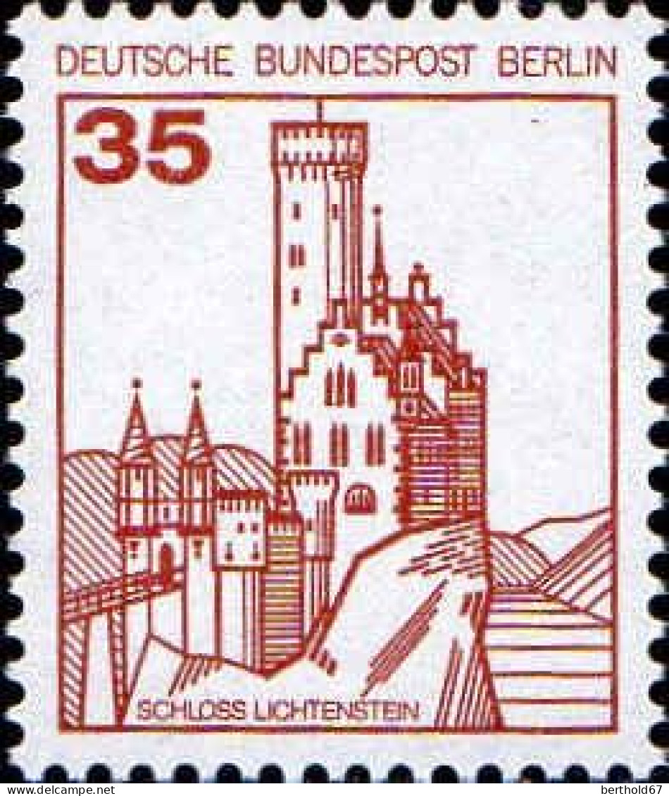 Berlin Poste N** Yv:632/634 Châteaux De Lichtenstein Wilhelmsthal & Herrenhausen (Thème) - Castelli