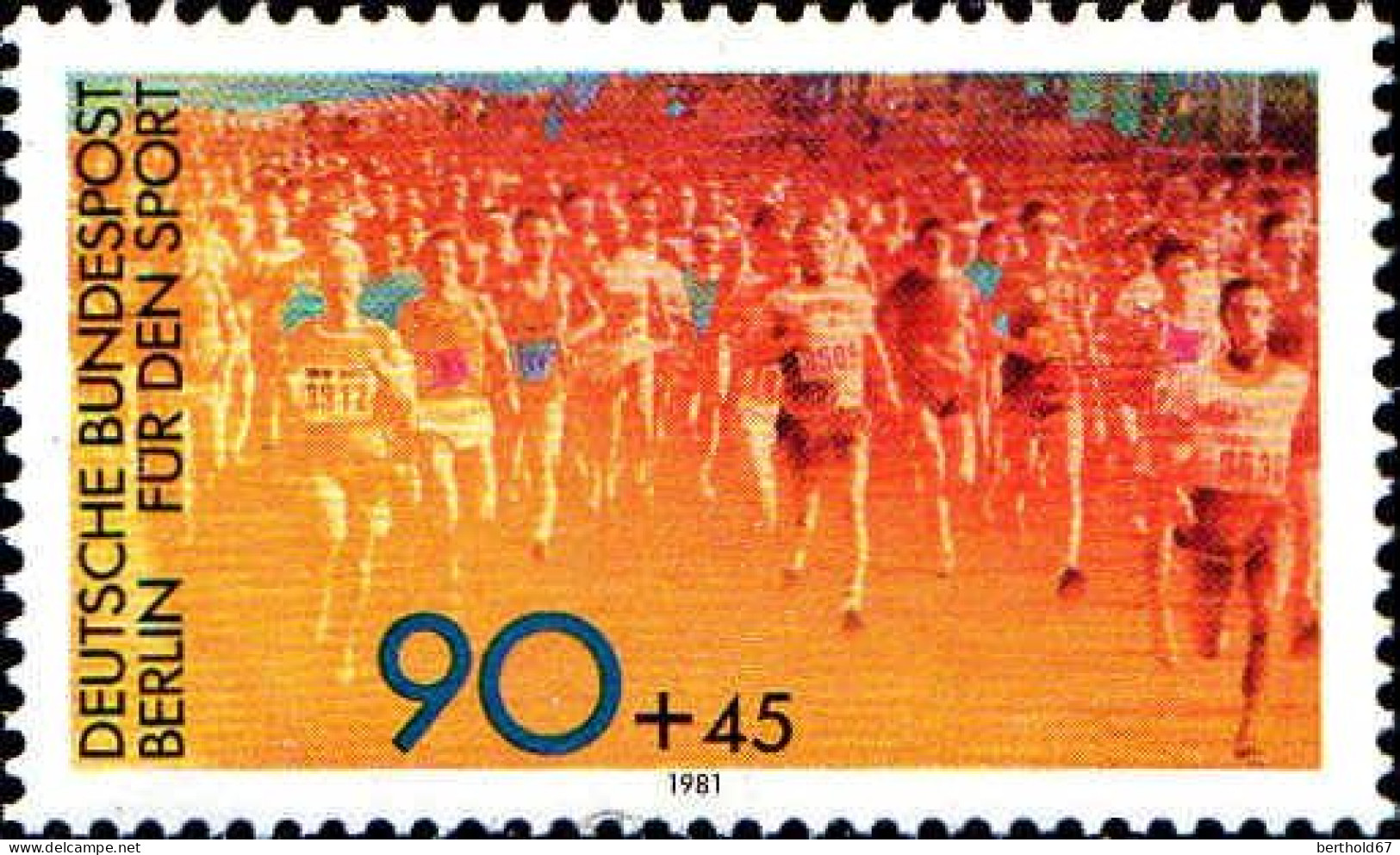 Berlin Poste N** Yv:606/607 Pour Le Sport Gymnastique & Course (Thème) - Sonstige & Ohne Zuordnung