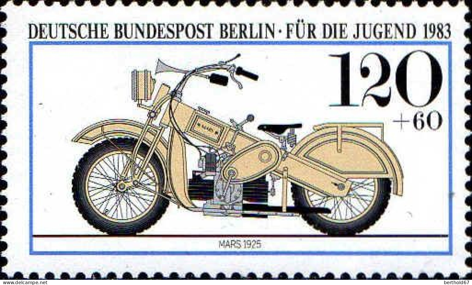 Berlin Poste N** Yv:655/658 Pour La Jeunesse Motocyclettes (Thème) - Motorfietsen