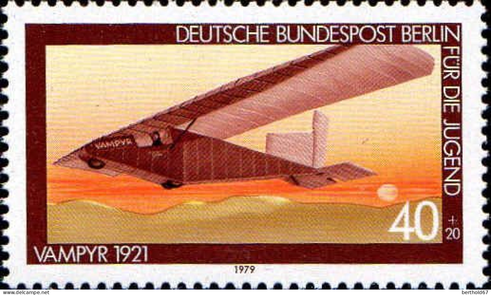 Berlin Poste N** Yv:552/555 Pour La Jeunesse Aéronautique (Thème) - Airplanes
