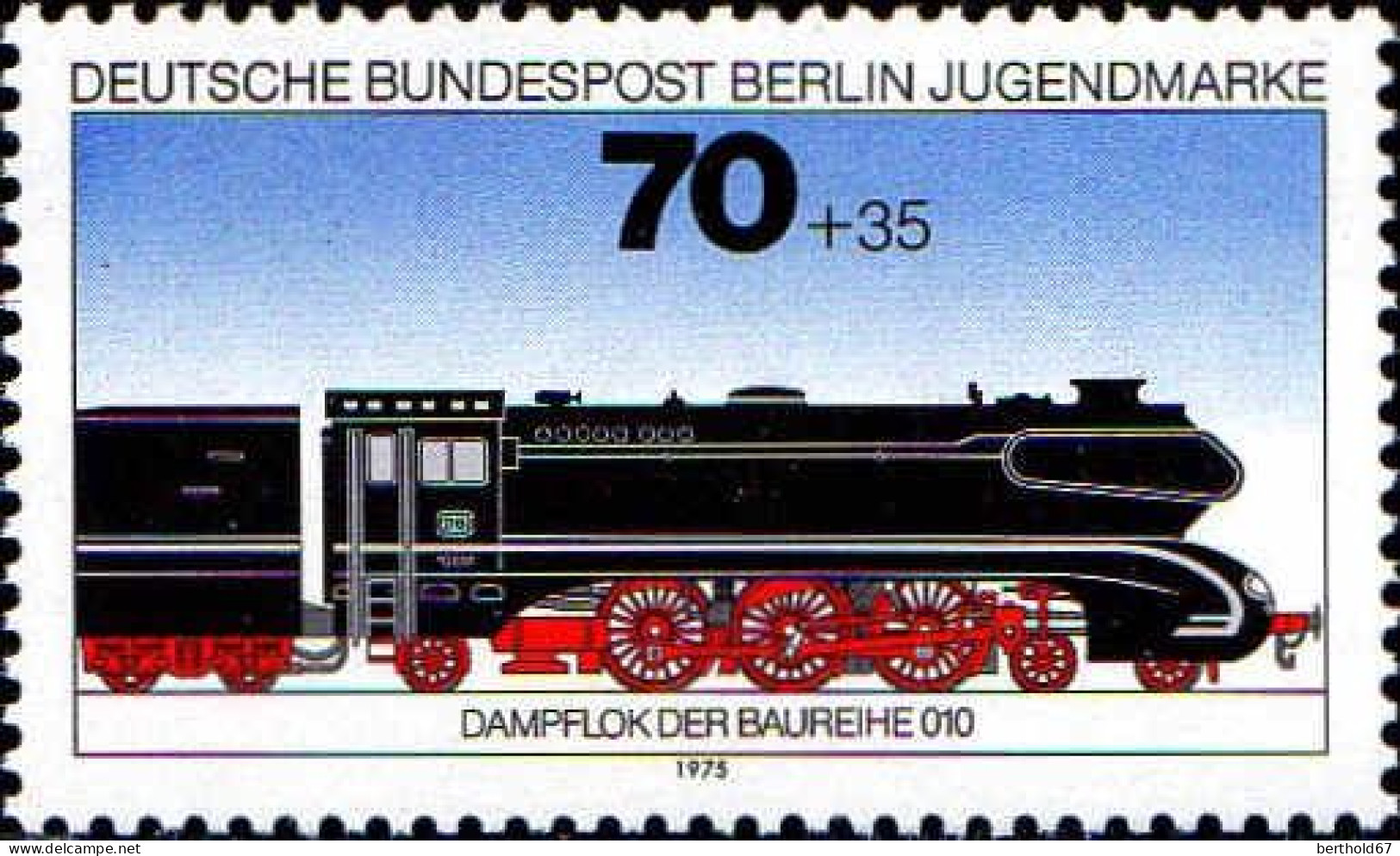 Berlin Poste N** Yv:452/455 Pour La Jeunesse Locomotives (Thème) - Eisenbahnen