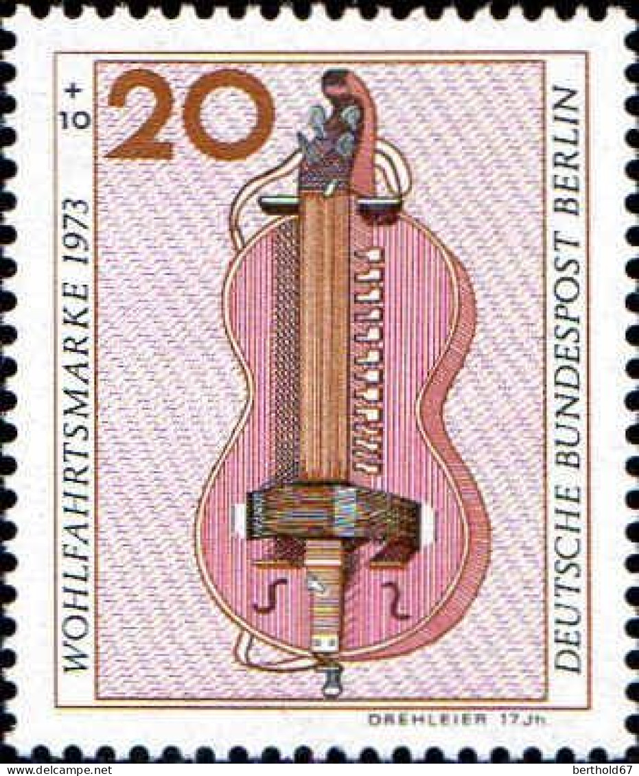 Berlin Poste N** Yv:423/426 Bienfaisance Instruments De Musique (Thème) - Musique