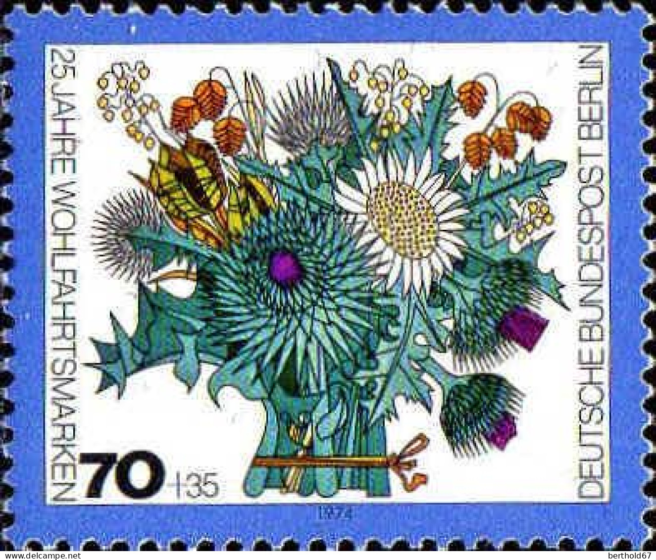 Berlin Poste N** Yv:437/440 Bienfaisance Bouquets De Fleurs (Thème) - Otros & Sin Clasificación