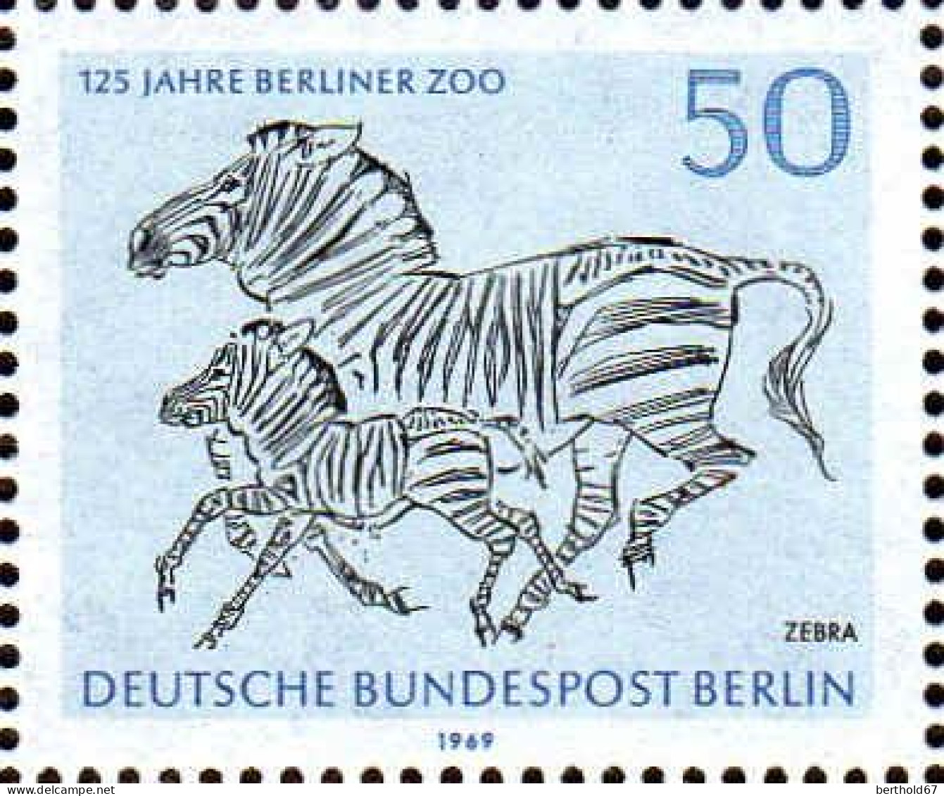 Berlin Poste N** Yv:310/313 125.Anniversaire Du Zoo De Berlin (Thème) - Altri & Non Classificati