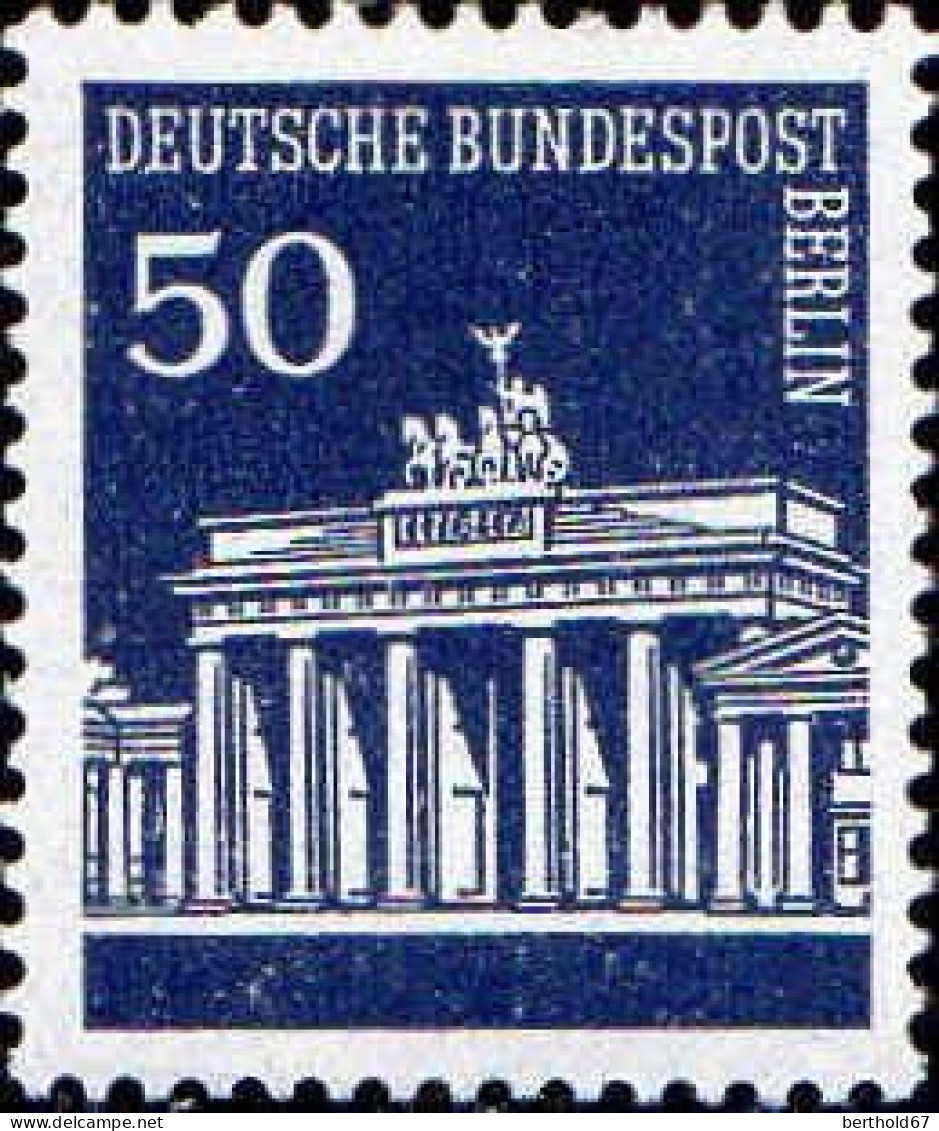 Berlin Poste N** Yv:257/261 Porte De Brandenburg Berlin (Thème) - Monuments