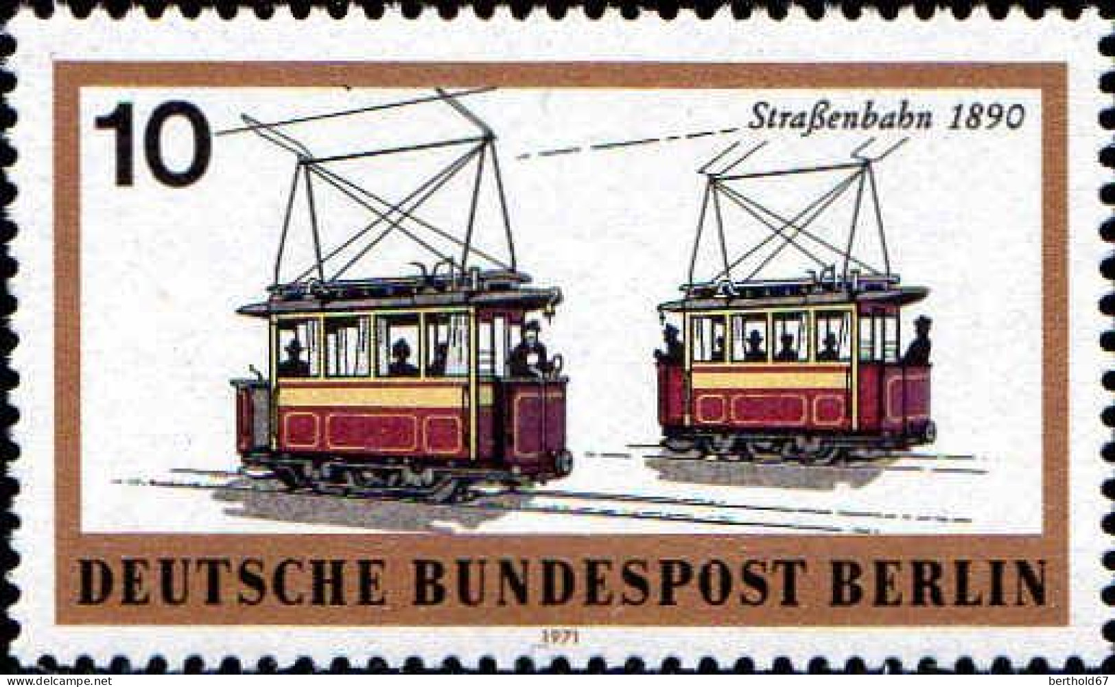 Berlin Poste N** Yv:360/365 Moyens De Transport à Berlin (Thème) - Treni