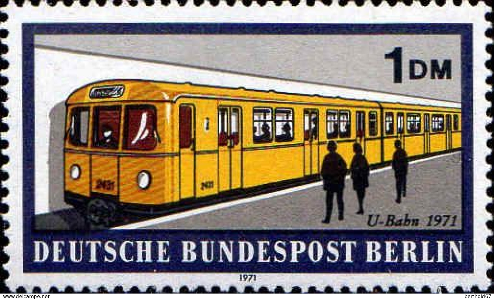 Berlin Poste N** Yv:360/365 Moyens De Transport à Berlin (Thème) - Trains