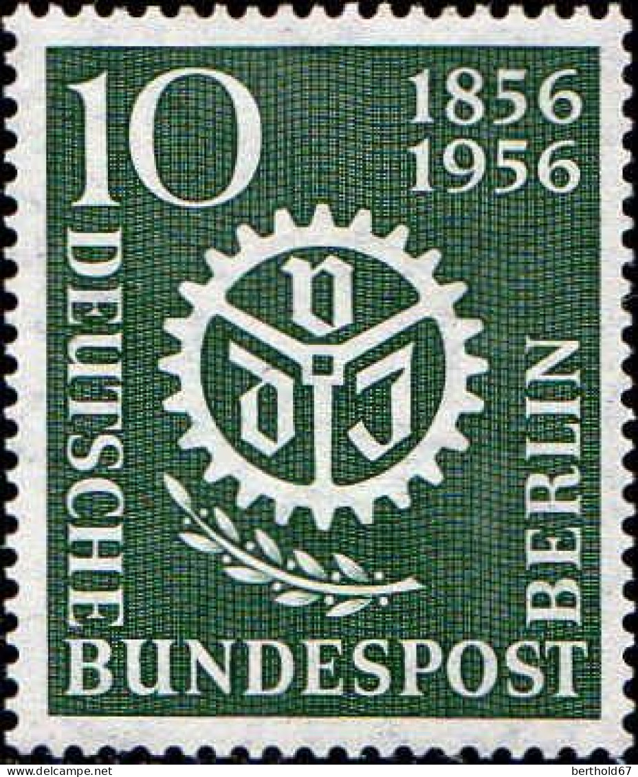 Berlin Poste N** Yv:123/124 Centenaire De L'Association Nationale Des Ingénieurs (Thème) - Autres & Non Classés