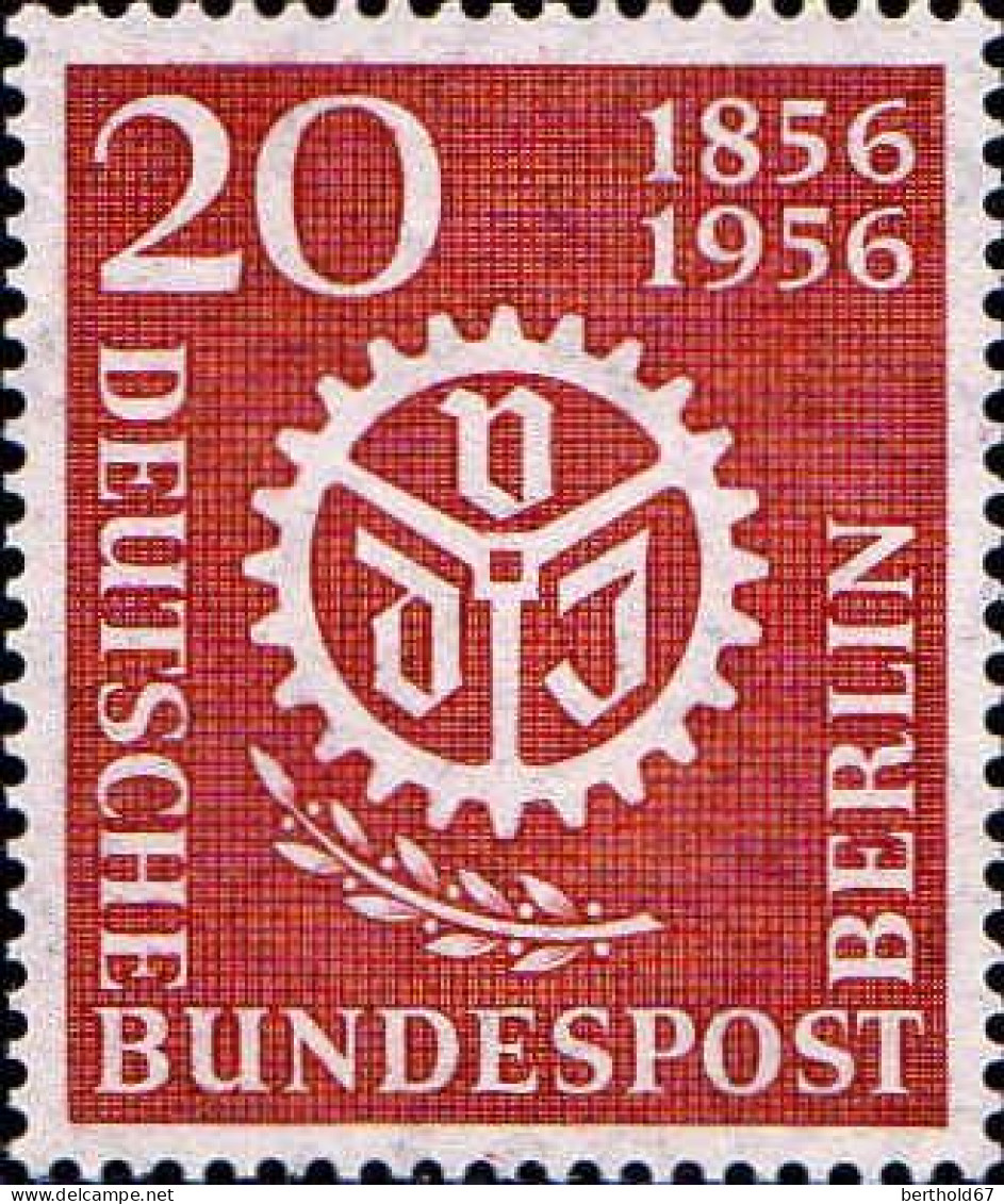 Berlin Poste N** Yv:123/124 Centenaire De L'Association Nationale Des Ingénieurs (Thème) - Sonstige & Ohne Zuordnung