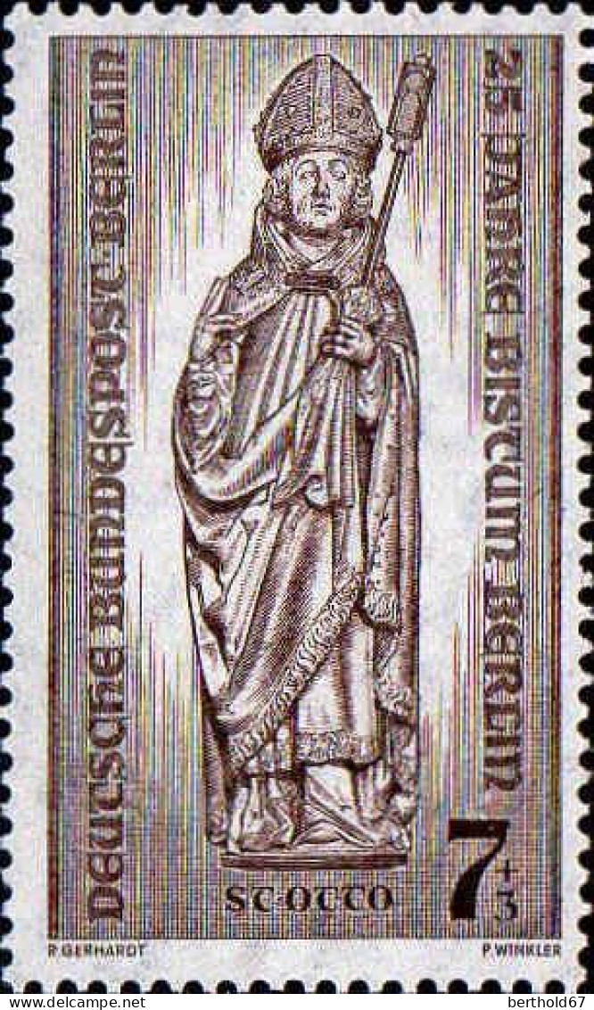 Berlin Poste N** Yv:117/119 25.Anniversaire De L'Evêché De Berlin (Thème) - Christentum