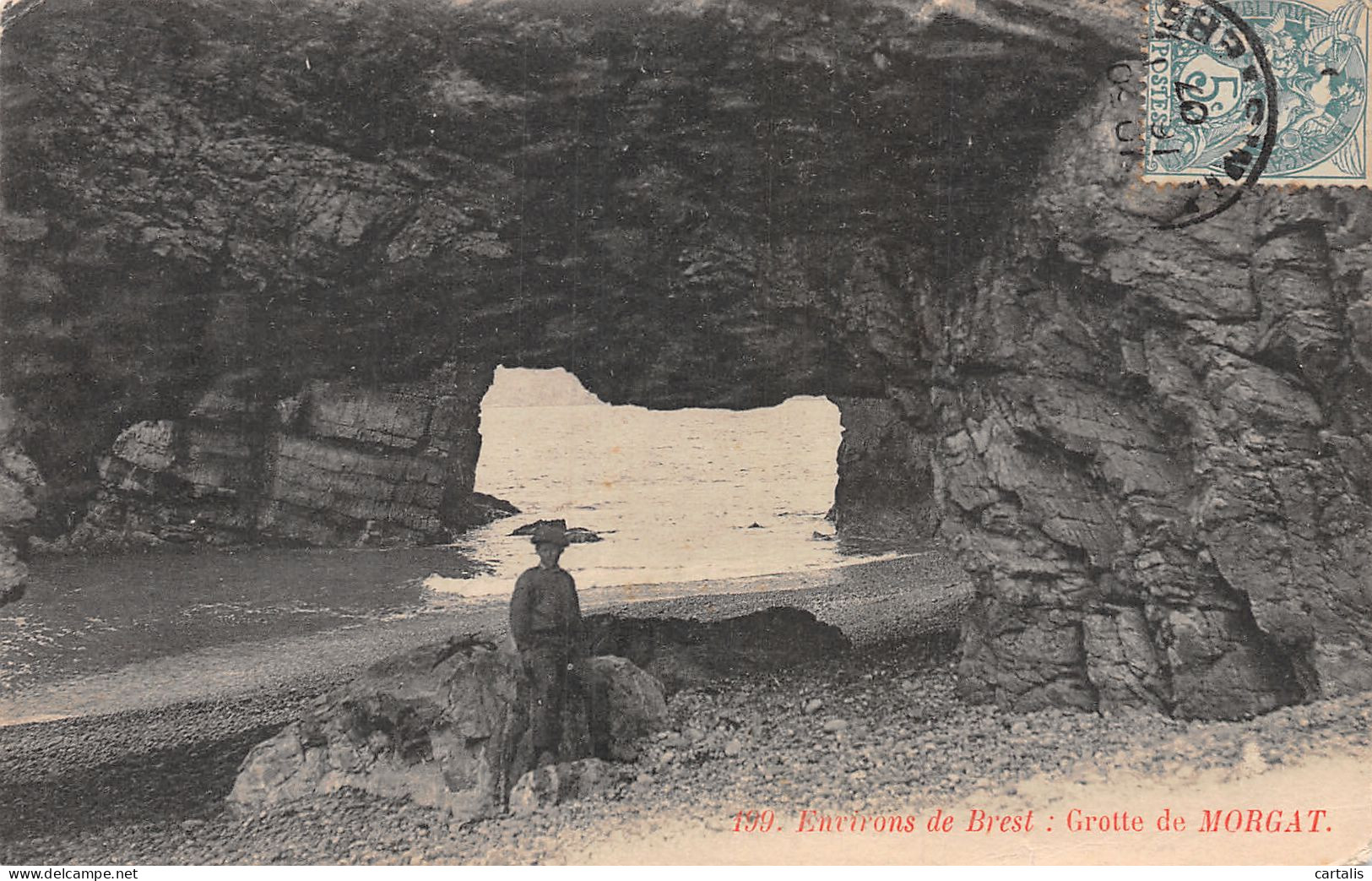 29-CROZON MORGAT LA GROTTE-N°4189-A/0111 - Crozon