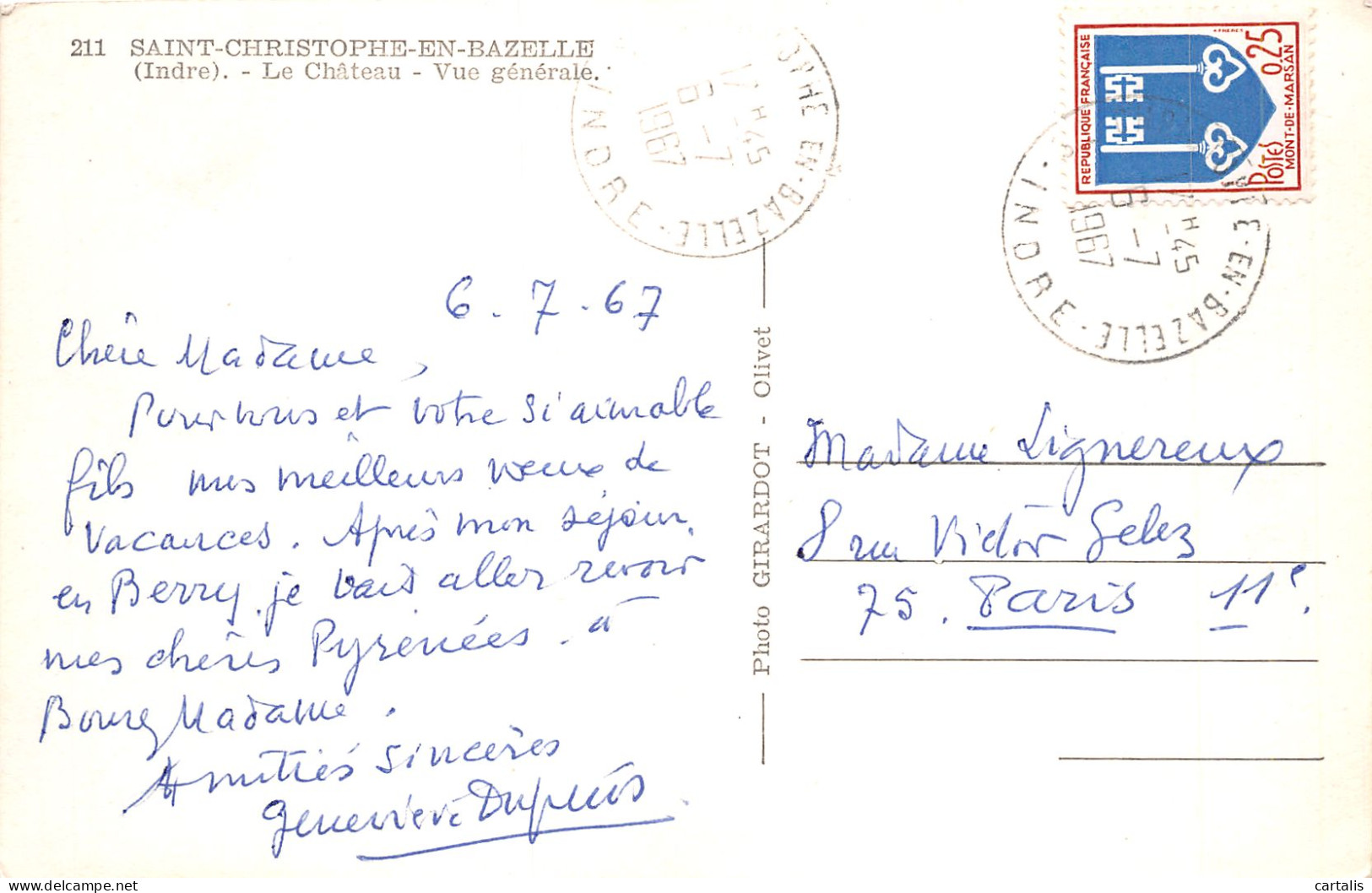 36-SAINT CHRISTOPHE EN BAZELLE-N°4189-A/0109 - Other & Unclassified