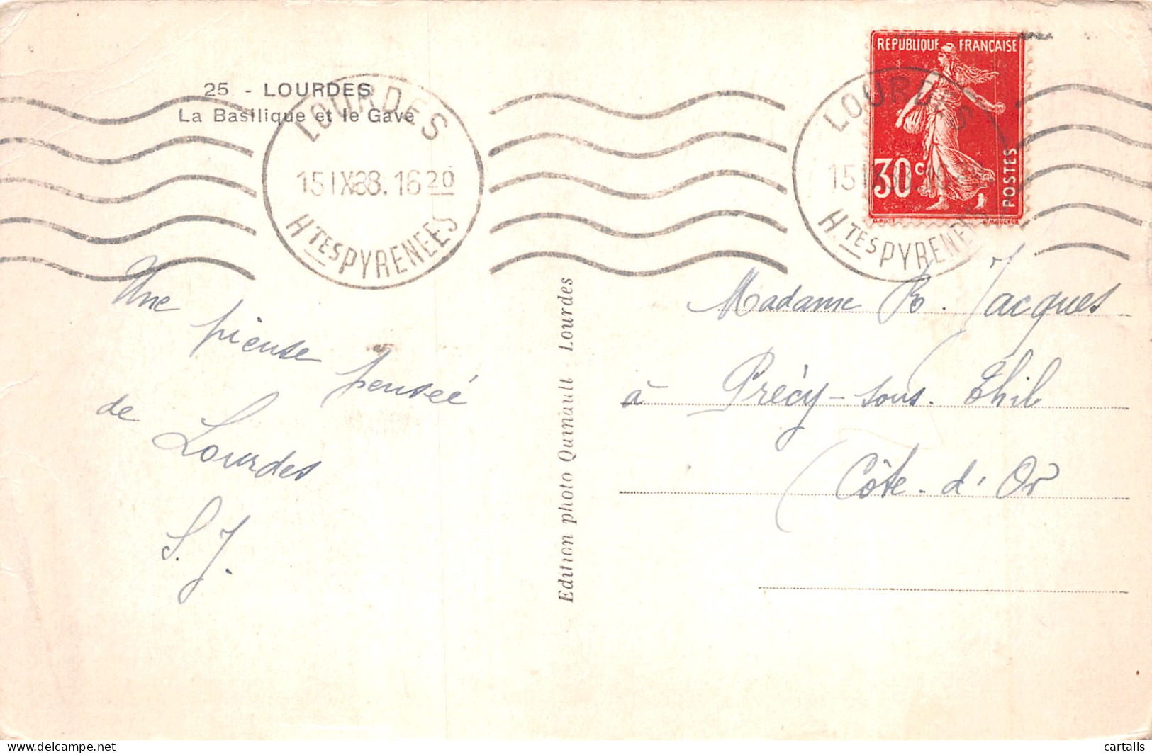 65-LOURDES-N°4188-H/0363 - Lourdes