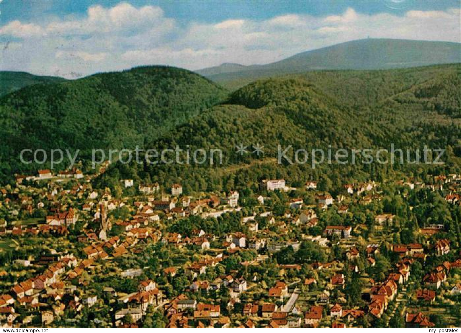 72792307 Bad Harzburg Fliegeraufnahme Mit Burgberg Und Brocken Bad Harzburg - Bad Harzburg