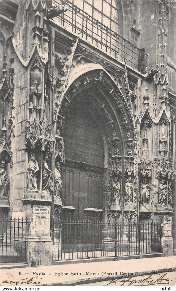 75-PARIS EGLISE SAINT MERRI-N°4188-H/0273 - Kerken