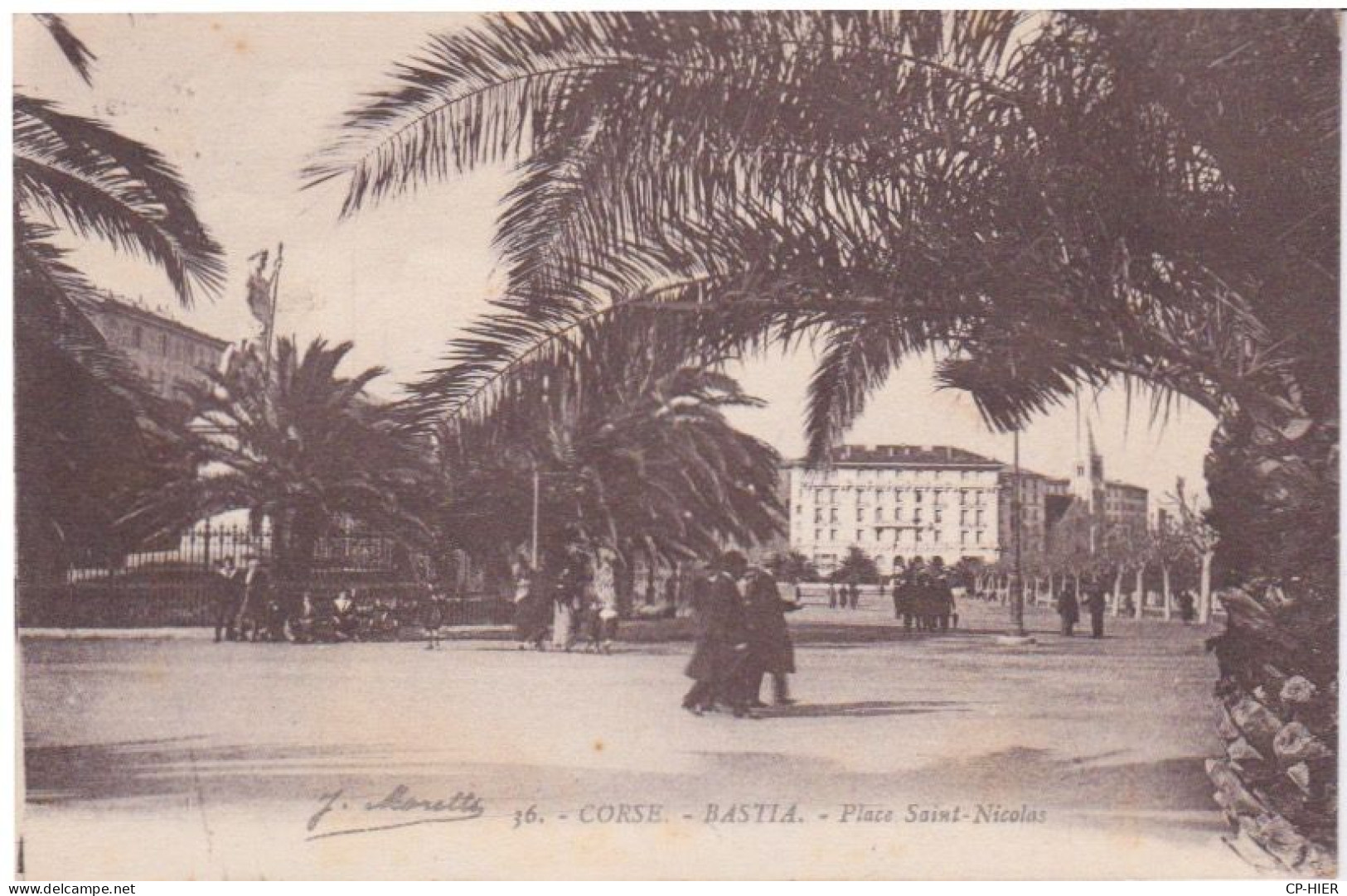 20 - CORSE  - BASTIA - PLACE SAINT NICOLAS - Bastia