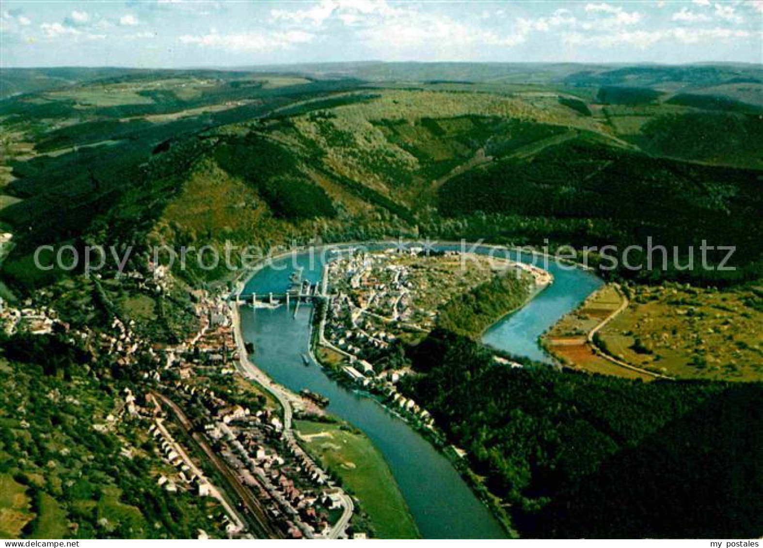 72792301 Hirschhorn Neckar Fliegeraufnahme Neckarschleife Hirschhorn - Sonstige & Ohne Zuordnung