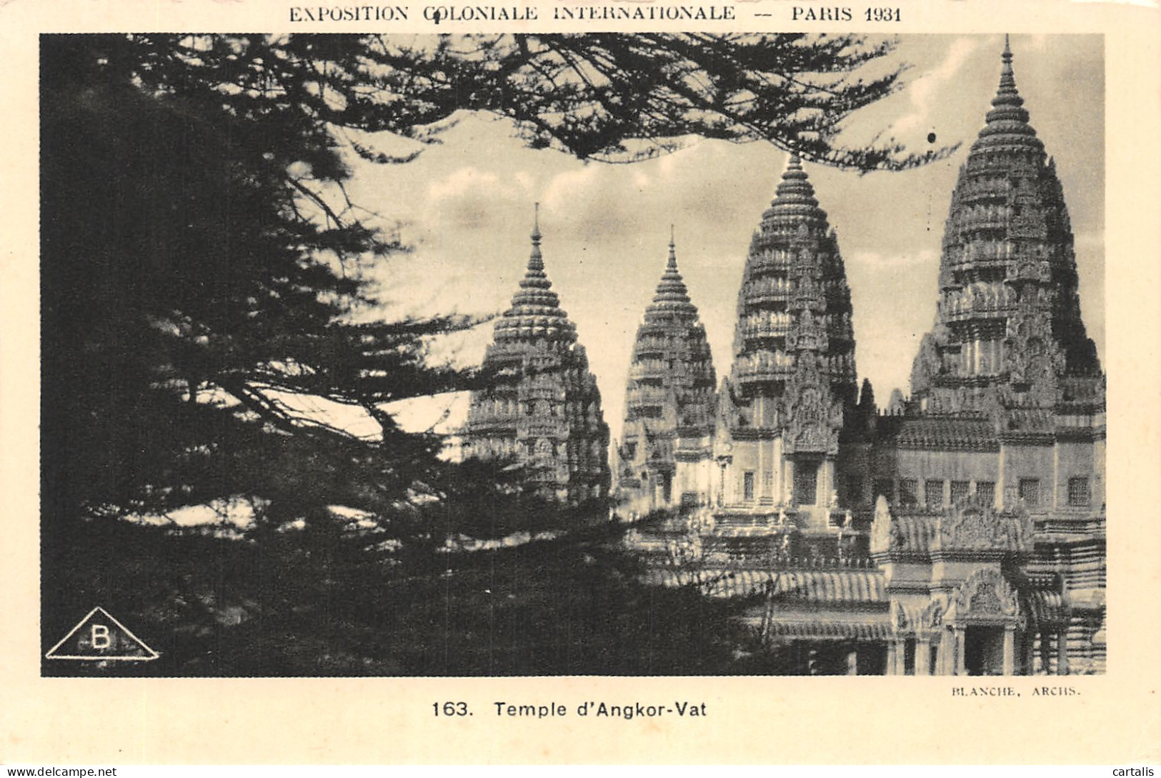 75-PARIS EXPO COLONIALE INTERNATIONALE ANGKOR VAT-N°4188-H/0189 - Expositions
