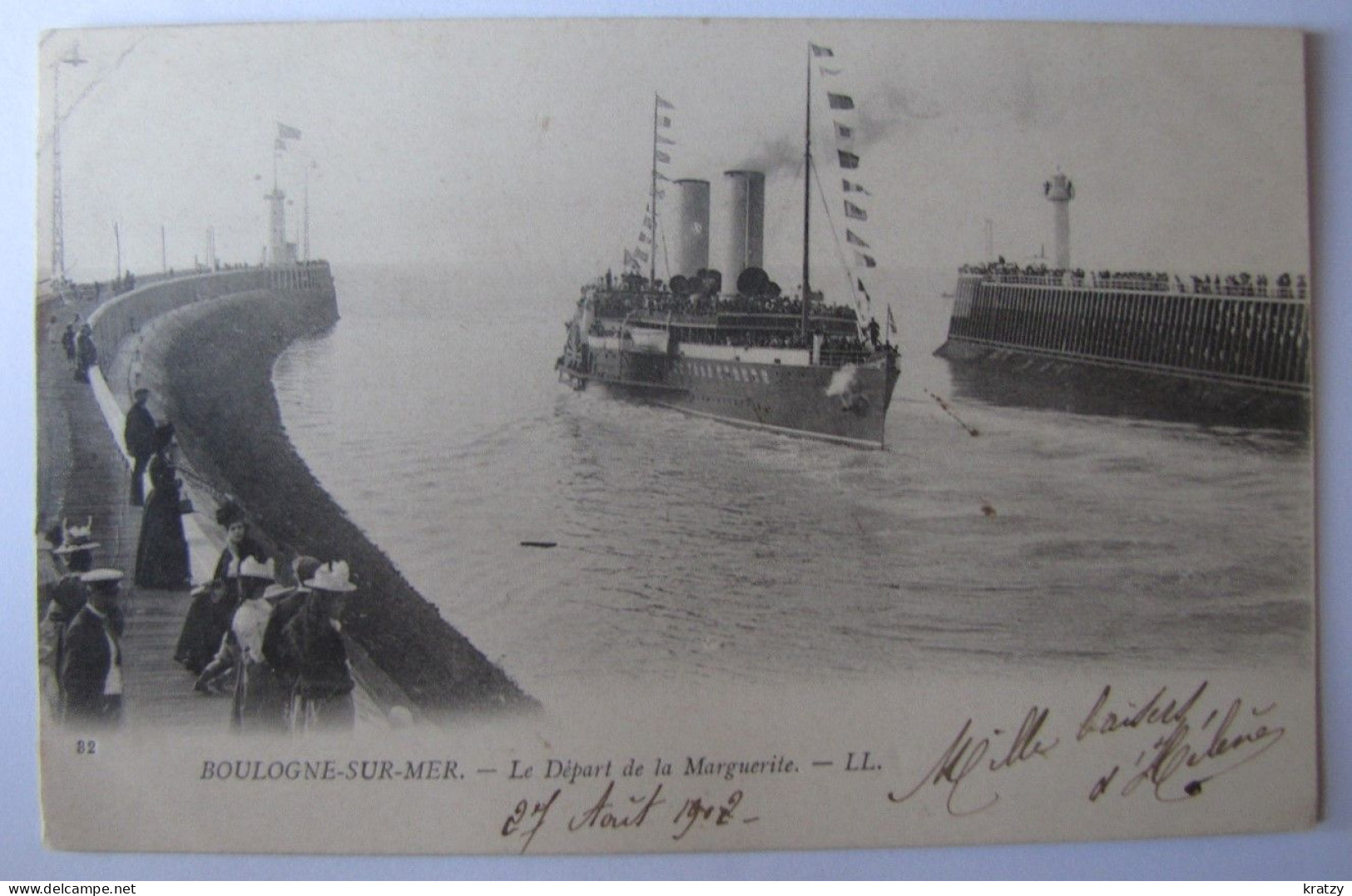 FRANCE - PAS DE CALAIS - BOULOGNE-SUR-MER - Le Départ De La Marguerite - 1902 - Boulogne Sur Mer