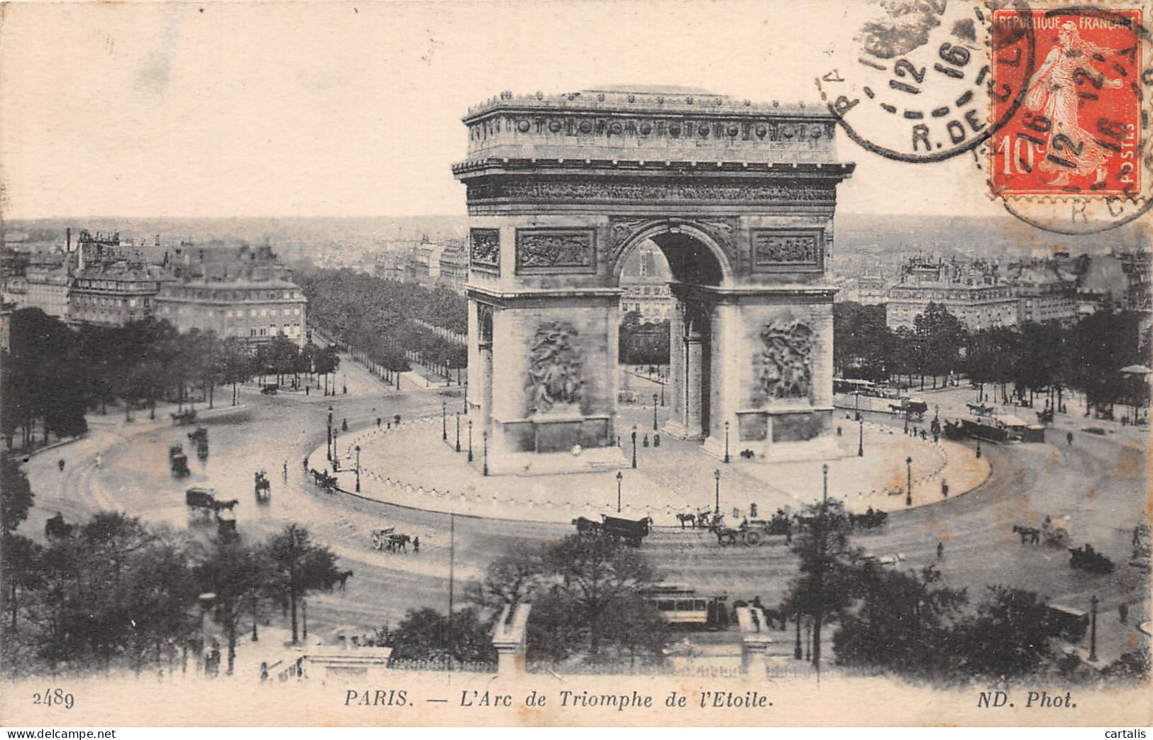 75-PARIS ARC DE TRIOMPHE-N°4188-H/0077 - Arc De Triomphe